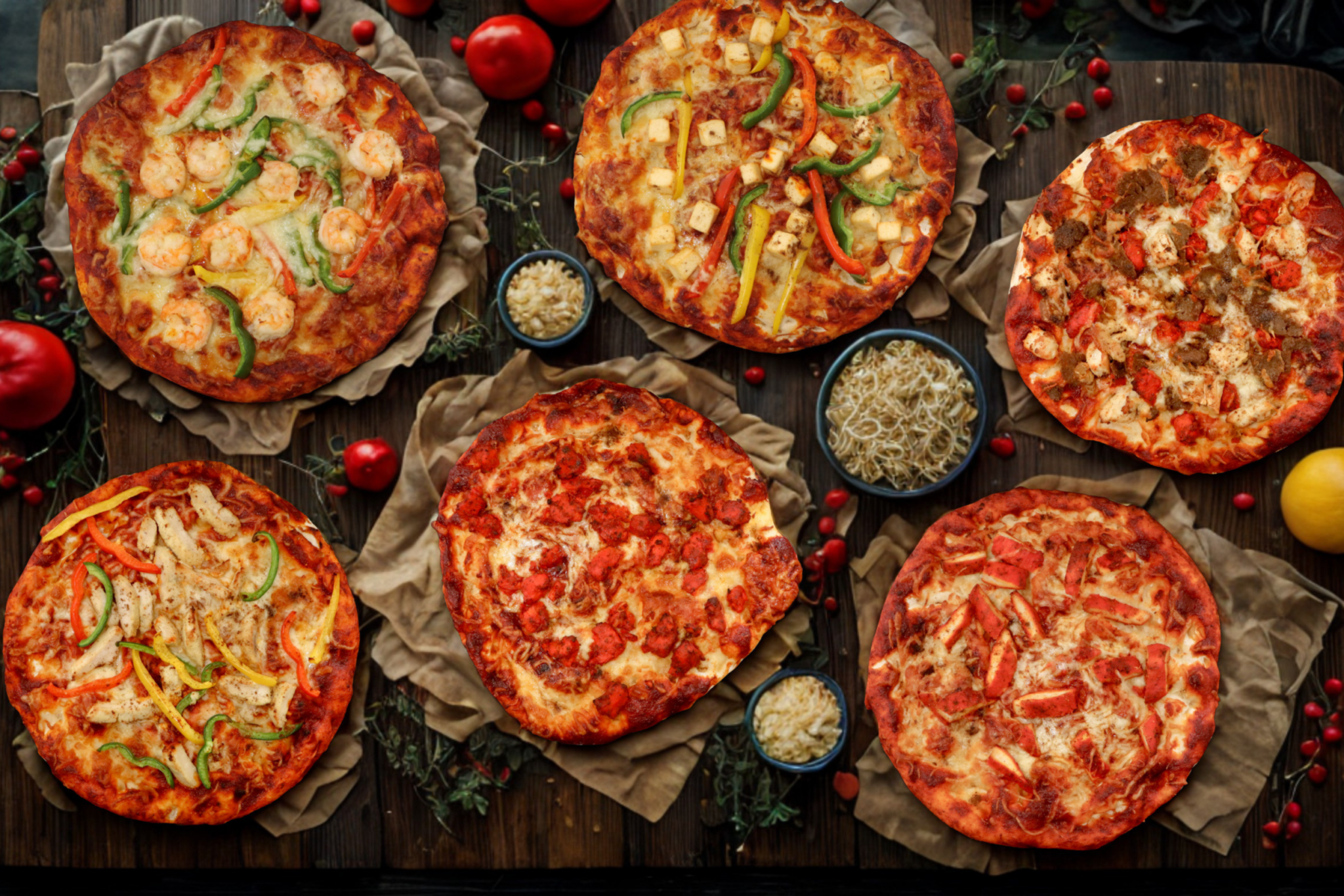 Asian Pizzas